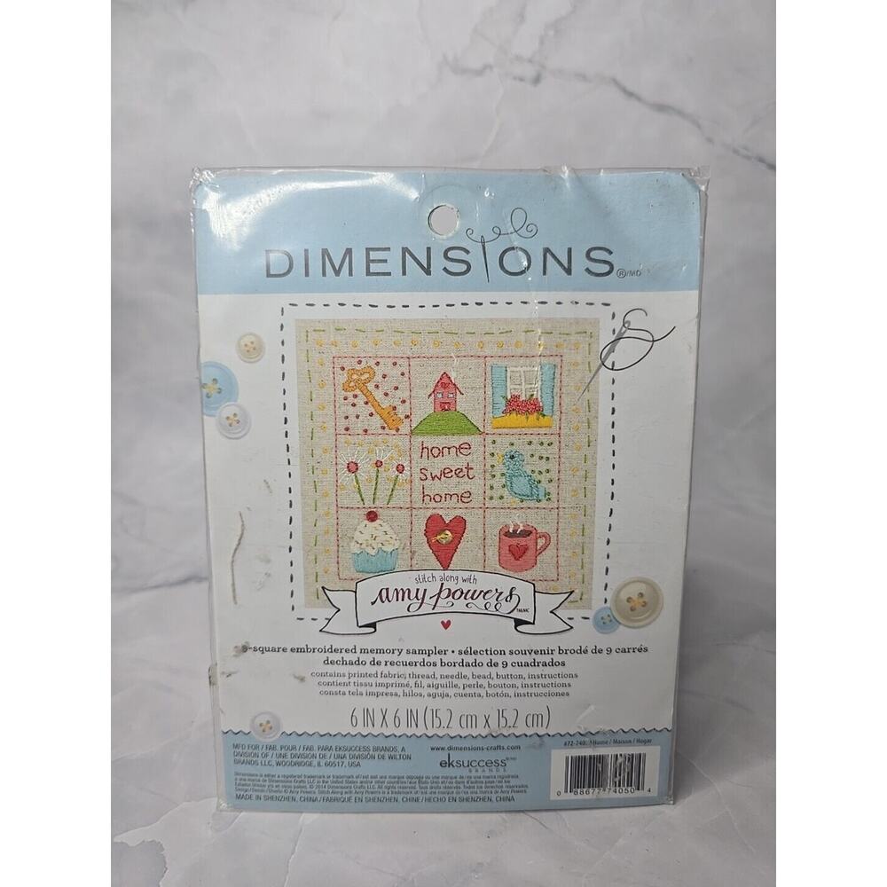 Dimensions Embroidered Memory Sampler Kit 9" Square